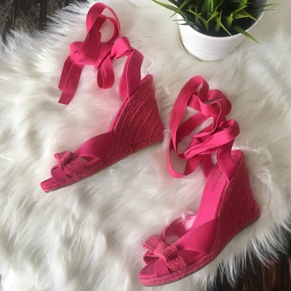 Charlotte Russe Shoes - CHARLOTTE RUSSE Ankle-Tie  Wedge Espadrilles 8 NEW